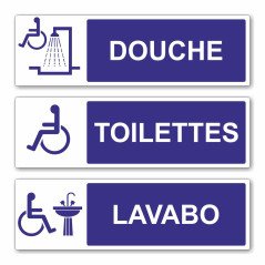 Panneau sanitaire handicapé