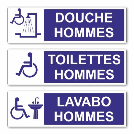 Panneau sanitaire hommes handicapés