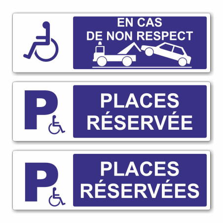 Panneau places de parking pour PMR