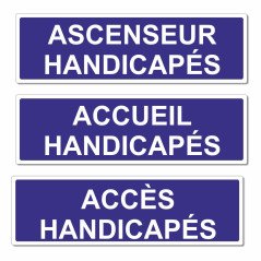 Panneau information handicapés