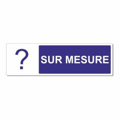 Panneau d'information sur mesure horizontal
