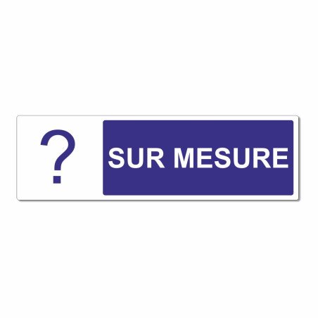 Panneau d'information sur mesure horizontal