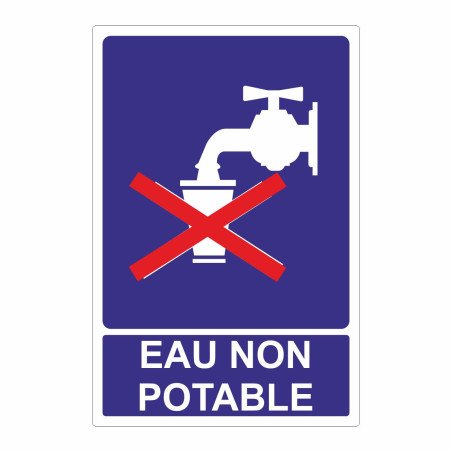 Panneau eau non potable