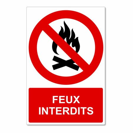 Panneau feu interdit