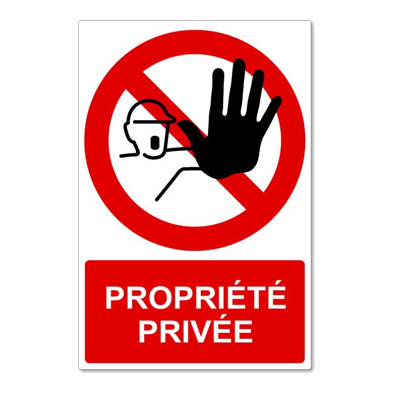 Panneau propriété privée