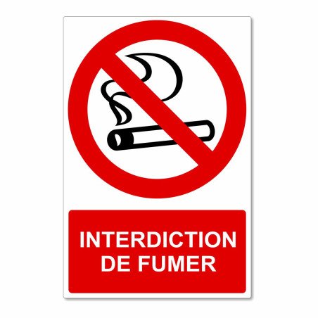 Panneau interdiction de fumer