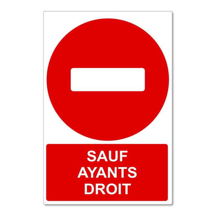 Panneau sauf ayants droit Panneau sauf ayants droit