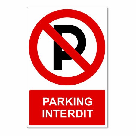 Panneau parking interdit