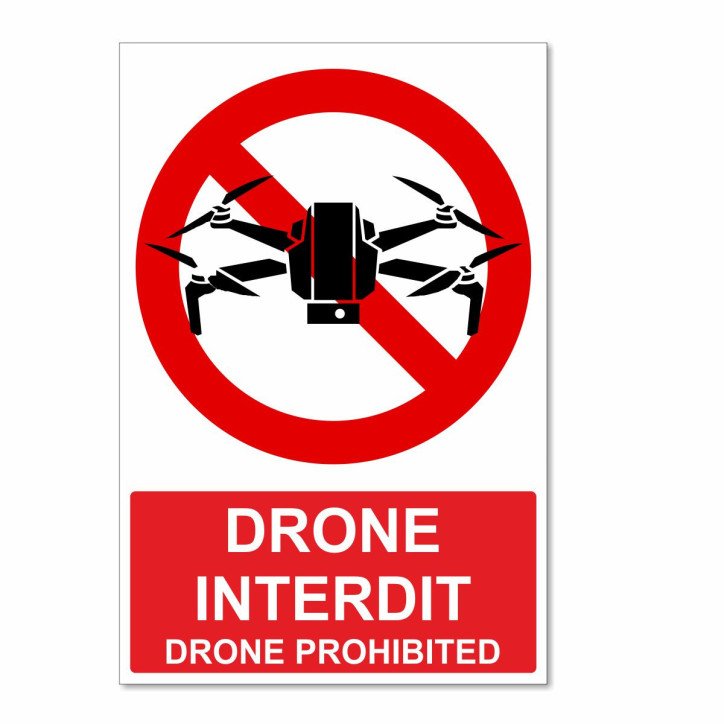 Panneau drone interdit Panneau drone interdit