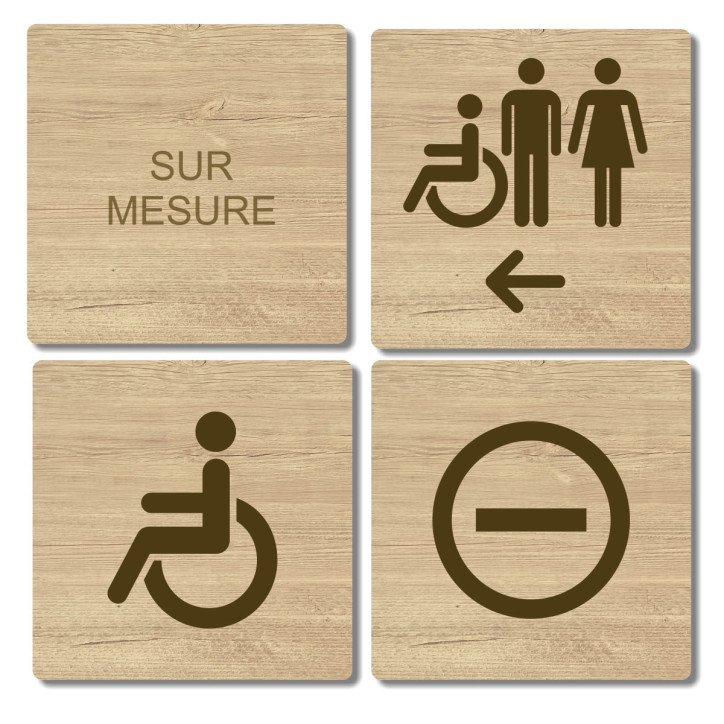Plaque texture bois clair sur mesure Plaque texture bois clair sur mesure