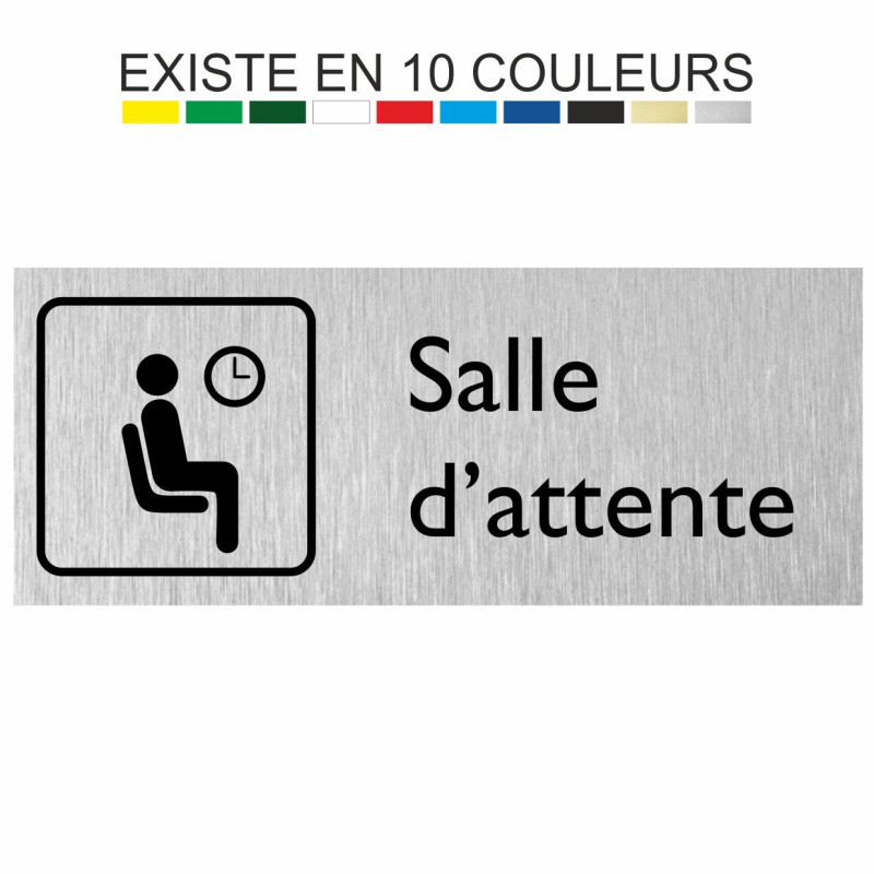Plaque gravée salle d'attente