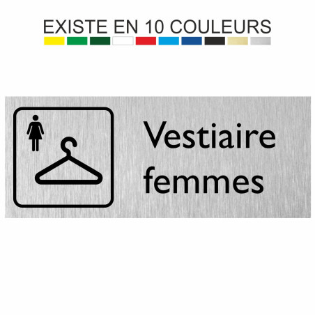 Plaque gravée vestiaire femmes