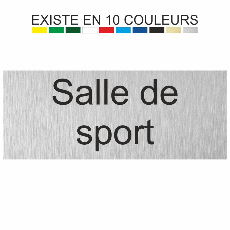 Plaque gravée salle de sport