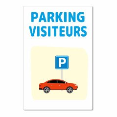 Panneau parking visiteur pour les campings
