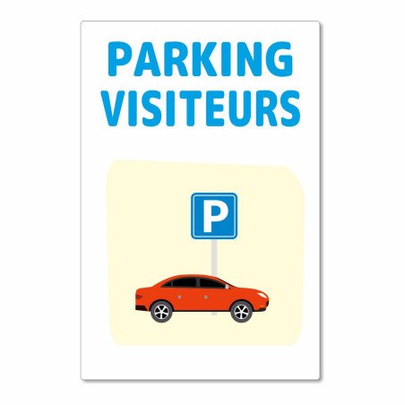 Panneau parking visiteur pour les campings