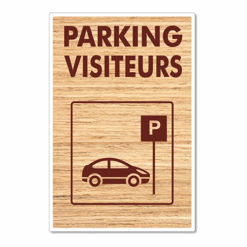 Panneau parking visiteur pour les campings