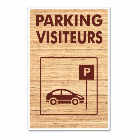 Panneau parking visiteur pour les campings