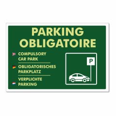 Parking obligatoire horizontal
