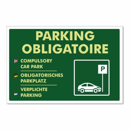 Parking obligatoire horizontal