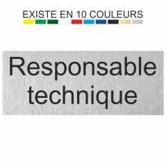 Plaque gravée responsable technique