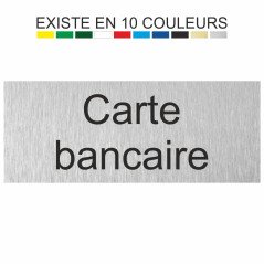 Plaque gravée carte bancaire