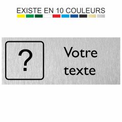 Plaque gravée sur mesure en 11 couleurs et 2 formats