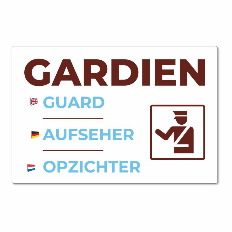 Panneau gardien en aluminium composite