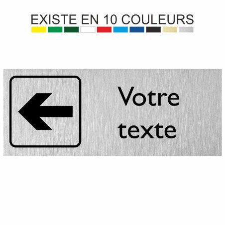 copie de Plaque gravée sur mesure en 11 couleurs et 2 formats à gauche