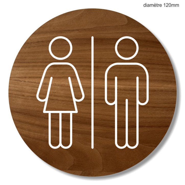 Plaque en bois hôtels toilettes Plaque en bois hôtels toilettes