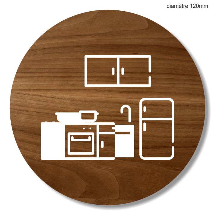 Plaque en bois ronde cuisine Plaque en bois ronde cuisine