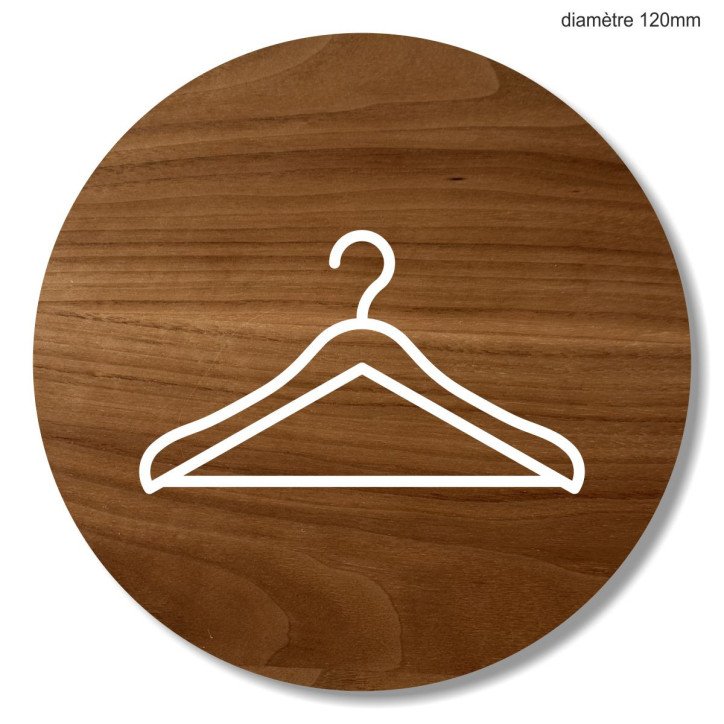 Plaque en bois vestiaires Plaque en bois vestiaires