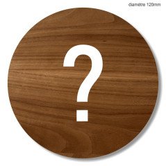 Plaque en bois ronde tirez