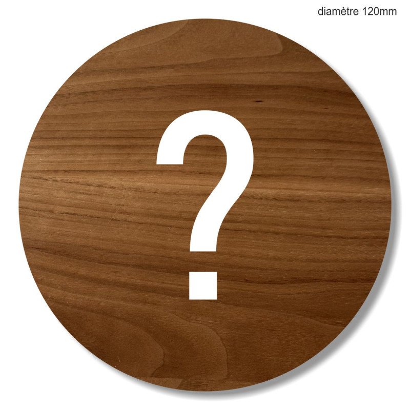 Plaque en bois ronde tirez