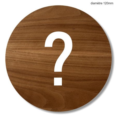 Plaque en bois ronde tirez