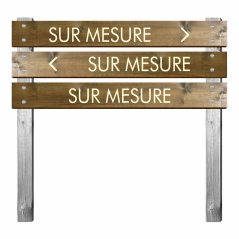 Panneau réception en bois