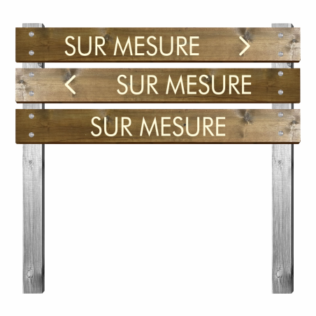 Panneau réception en bois