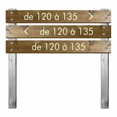 Panneau emplacements en bois