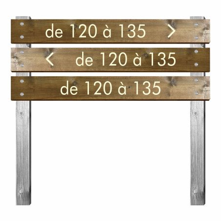 Panneau emplacements en bois