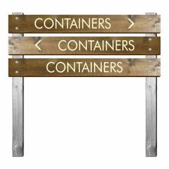 Panneau containers en bois gravé pour bi-mât