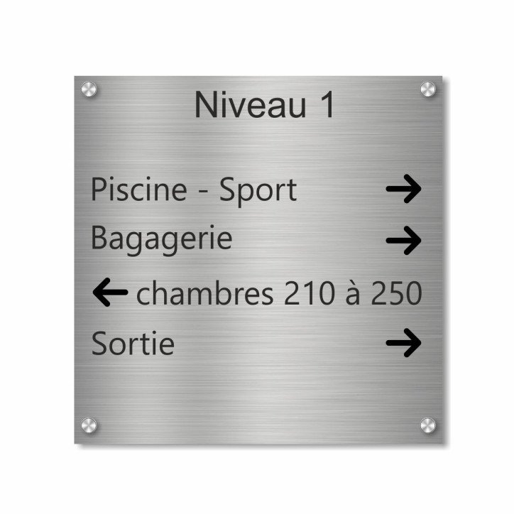 Plaque aluminium brossé carrée Plaque aluminium brossé carrée