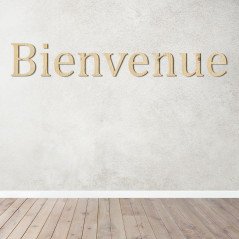 Bienvenue en lettres découpées Bois tripli épicéa