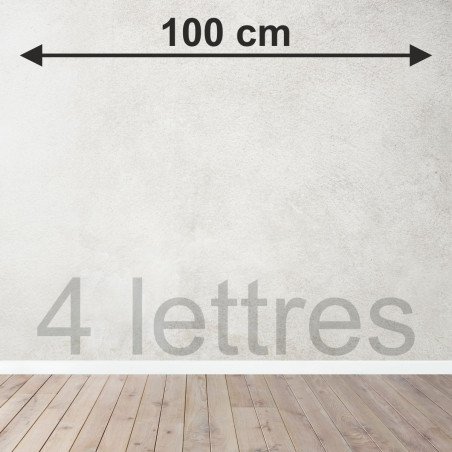 4 lettres sur mesure découpées en Bois tripli épicéa