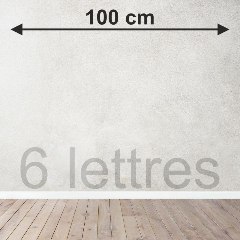 6 lettres sur mesure découpées en Bois tripli épicéa