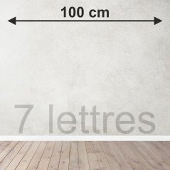 7 lettres sur mesure découpées en Bois tripli épicéa