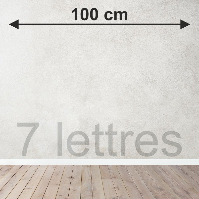 7 lettres sur mesure découpées en Bois tripli épicéa
