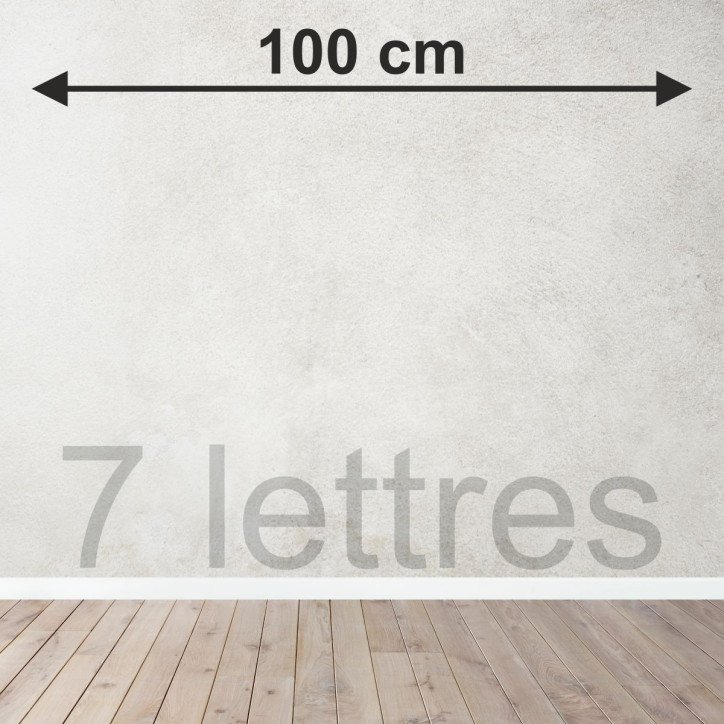 7 lettres sur mesure découpées Bois tripli épicéa 7 lettres sur mesure découpées Bois tripli épicéa