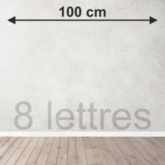 8 lettres sur mesure découpées en Bois tripli épicéa