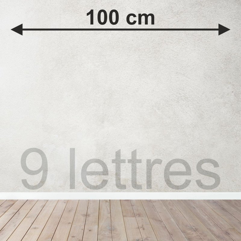 9 lettres sur mesure découpées en Bois tripli épicéa