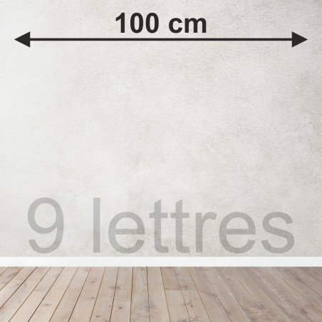 9 lettres sur mesure découpées en Bois tripli épicéa