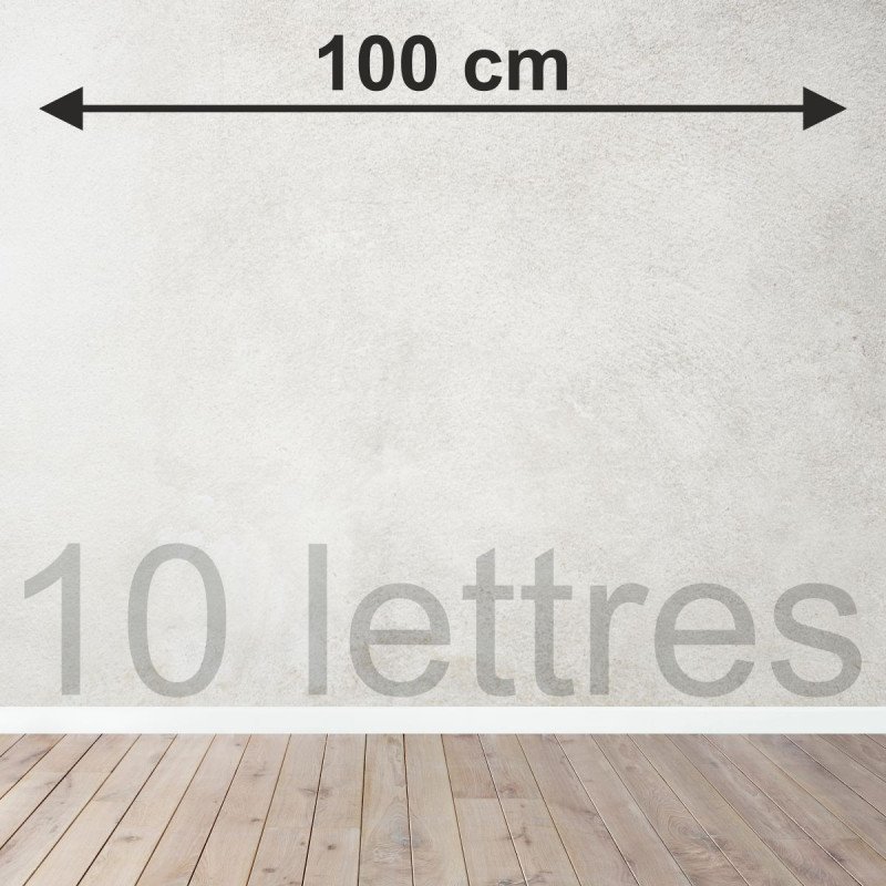 10 lettres sur mesure découpées en Bois tripli épicéa